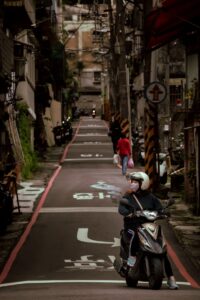 Steep alleys of Keelung City