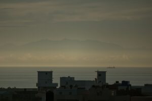 Penghu sunrise with Taiwan Island in the background