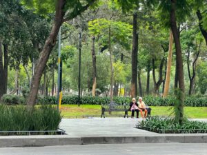 Alameda Central is the oldest public park in Mexico City