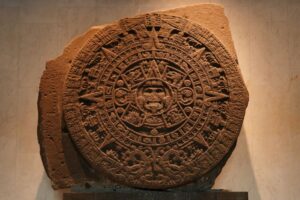 Aztec sun stone in the National Anthropology Museum