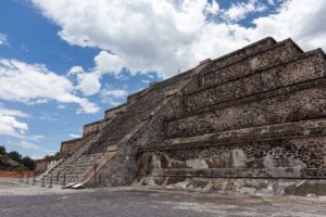 The Pyramid of the Moon in Teotihuacan