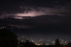 Thunderstorm above San Salvador