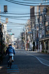 Bike ride through the suburbs of Tokyo