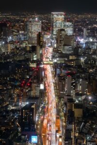 The pulse of Tokyo City at night