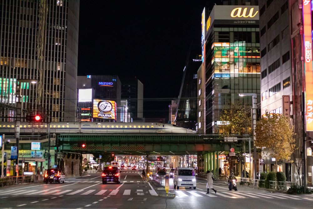 This iconic postal sight in Tokyo with high ISO and fast shutter speed