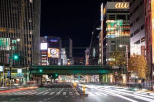 This iconic postal sight in Tokyo with low ISO and slow shutter speed