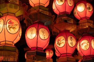 Chinese paper lamps in Yokohama