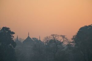 The day breaks in Agra India The day breaks in Agra India