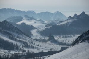 Gorkhi Terelj National Park in winter Gorkhi Terelj National Park in winter