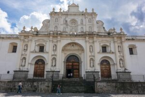 Front view of the ruins of San Jose Cathedral