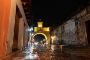 This colorful landmark archway dates back to the 1600s